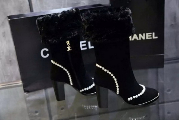 CHANEL Knee-high boots Lined with fur Women--002